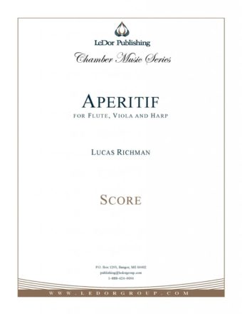 aperitif for flute, viola and harp score cover